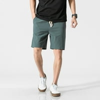 Muške atletske kratke hlače, opuštene fit casual pamučne kratke hlače trening trčanje jogger sa džepovima