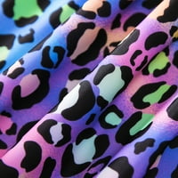 TODDLER Ljetne djevojke bez rukava šareno leopard print ruffles kupaći kostimi kupaći kostim Bikini 2- godine