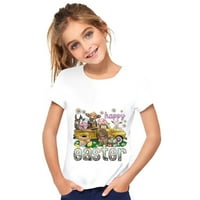 Uskršnji dan Šilice majice Toddler Djevojka Dječaci kratki rukav zeko majica Kids Girls Tee vrhovi djeca