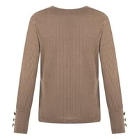 Kakina s ženska majica na prodaju plus veličina, ženski turtleneck pleteni džemper duks dugih rukava