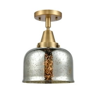 Inovacije rasvjete Caden Bell - Light 8 Flush Mount srebrne merkene od brušenog mesinga
