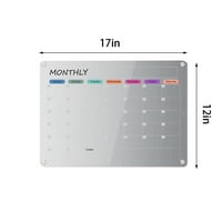 Čišćenje kućnog čišćenja, akrilna magnetska kalendarska ploča za frižider, mjesečni kalendar i prazan