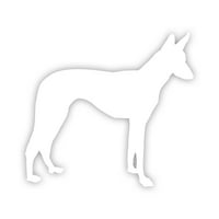 Ibizan Hound naljepnica naljepnica Die Secke - samoljepljivi vinil - Vremenska zaštitna - izrađena u SAD - Mnogo boja i veličina - pasji pas