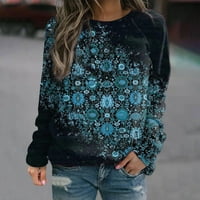 Cotonie ženska moda Jesen zimski bluza s dugim rukavima okrugli vrat casual pulover vrhovi dukserice Velika prodaja m