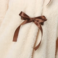 Flannel Womenska jakna dodatna jakna s dugim rukavima za žene Ženski zečji kaput za imitaciju za žene