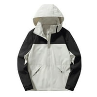 Lenago Vodootporna kišna jakna Women Plus Veličina moda ugodna casual boja blok za razmjenu jakne džep