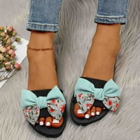 IOPQO ženske sandale papuče za žene dame Ljetni boemski dekoracija luka sandale otvorene cipele papuče