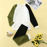 Slatka modna odjeća set za djevojčice za djecu za bebe Zimske dugih rukava Hlače odijelo odjeća set
