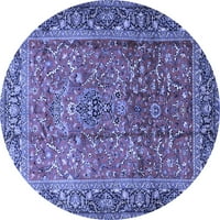 Ahgly achotch mašine za pranje u zatvorenom krugu Perzijske plave tradicionalne prostirke, 5 'krug