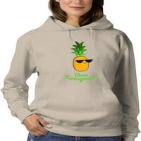 Buon Ferragosto Cool Ananas Hoodie Žene -Image by Shutterstock, Ženska X-velika
