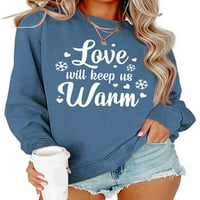 Glookwis WomenGy dukserište sa labavim fit pulover Ležerne prilike za slobodno vrijeme Dukseri za slobodno