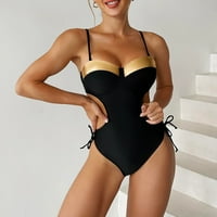 Ecqkame One kupaći odijela za žensko odobrenje Žensko novo modno spajanje kupaći kostim seksi casual
