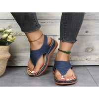 Colisha sandale za žene kline sandale thong t-remen Flip flops Ljetna ne klizanje hodanja ljetna haljina