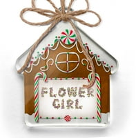 Ornament tiskan jednostrana cvjetna djevojka divlja vrtno proljeće cvijeće božićni neonblond