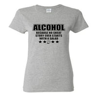 Dame alkohol je rješenje humora smiješna majica