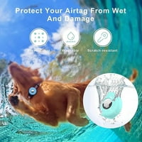 Vodootporni držač silikonskog zraka za pse i mačke ogrlice: mekani dodirni pas GPS Tracker, Apple AirTag