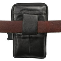 Originalna kožna univerzalna višenamjenska torba za struku holstera za dvostruke telefon sa petljom