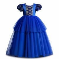 Dječje djevojke duhovne rukavice haljine od gaze princeze haljina s kablonom za bebe odjeću plava