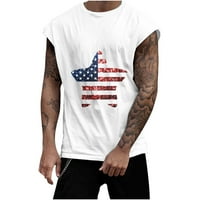 Muška američka zastava majica Patriotc Tee 4. srpnja Odjeća za vježbanje T-majice Print Pulover Sport