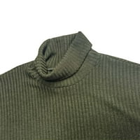 Penskeiy dreames za muškarce Muškarci Solid rebrasti tanak fit pleteni pulover turtleneck džemper bazne