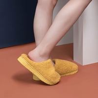 DMQupv papuče za žene za žene koje se mogu pratiti na otvorenom i pamučne cipele prozračne donje kuće čisto prašine papuče za žene cipele žute 8