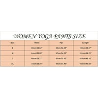 Rovga joga hlače za žene Aktivno odjeće sa Splitom visokim strukom rastezanje visokog struka joge gamaše