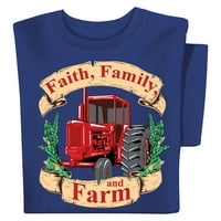 Kolekcije itd. Faith Family and Poljoprivredni traktor Grafički kratki rukav Tee