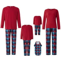 Božićne pidžame za obitelj - Porodični Božićni PJS Usklađivanje setova za odrasle djecu Baby Dog