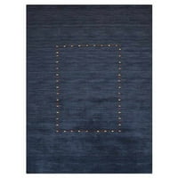Rugsotički tepisi Ručni loom, prostirka savremene vune, plava, 6'x9 '