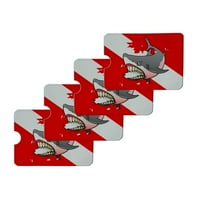 Ljuti morski pas scuba ronilačka zastava Diver kreditna kartica RFID nosač blokatora Zaštitni novčanik torbice na rukavima od 4