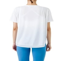 Hirigin Women Yoga majica, kratki rukav Crew Crwe Vie Weat-Creat Solid Ljetni vrhovi za sportsku teretanu