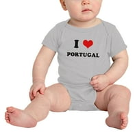 Srce Portugal Love Portugal smiješne baby rompers dječja odjeća