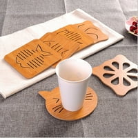 Drveni stol placemat otporan na toplinu vruće lončani podmetač cup mat čaj coaster