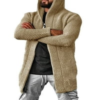Prednjeg swalk muns lagana kardigan dugačak otvoreni džemper s kapuljačom kapuljačom za jesen zima