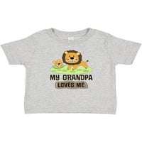 Inktastična djed voli me grandson poklon baby boy ili majica za bebe