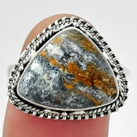 Desiregem Prirodni indijski pokrivač jasper sterling srebrni odrasli ženski prsten s. Nakit SDR151050
