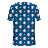 Zunfeo ženske majice Cleance- Funny kratki rukav pulover T košulje bljeskalice CICK COMFY LAOSE TOPLS