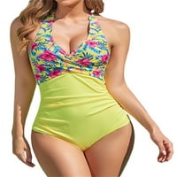 Aunavey Women Tummy Control Jedan kupaći kostim Halter Push up kupaći odijela plus veličine Monokini