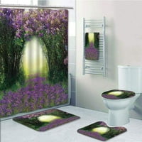Magic Misty Forest Proljeće Cvjetovi grmlje Ery trava za kupatilo za kupatilo za kupanje ručnik za kupanje