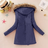 Lowrofile jakna kaputi za žene plus veličine Ležerne prilike dugih rukava toplo s kapuljačom tanka odjeća Zimski jesen kaput