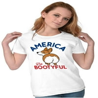 Američki plijen Funny Corgi Lover slatka ženska majica Dame Tee Brisco brendovi m
