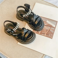 Djevojčica Sandal Toddler Djevojke Sandale Open TOE MESH Dizajn Sandale Bowknot Ravne sandale Ljetne haljine cipele