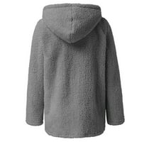GZEA zimski kaput Žene Ležerne prilike plus veličine Plušaj džemper džepovi Outerwear gumb Cardigan