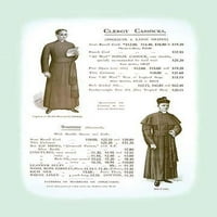 Srednjovjekovna i renesansna crkva i klerikalna odjeća za plakat Print nepoznato