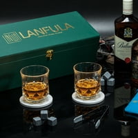 Bourbonski pokloni za tatu, jedinstveni poklon viskija za Božić, Granitni viski viski kamenje i škotski