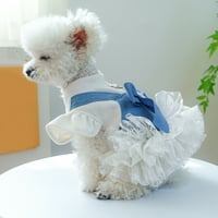 Cherryhome FINAMMANSTVO PET haljina s preciznim širom šarmantnim bisernim princezom haljina za pse u