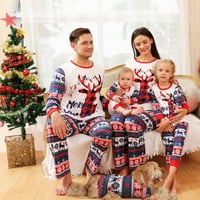 Porodične božićne pidžame Podešavanje porodice Pajamas setovi Odmor Podudaranje Soft Xmas Loungewear