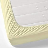 Postavljeni lim - ravni lim, ugrađeni list 12 Duboki džep i jastučnice - organski bambusov krevet