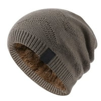 Ženska zimska šešir topli pleteni šešir debela runa zimska kapa