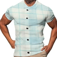 Muška majica Ljetni modni modni trend Muška 3D polo majica sa zatvaračem kratkih rukava Ležerne majice